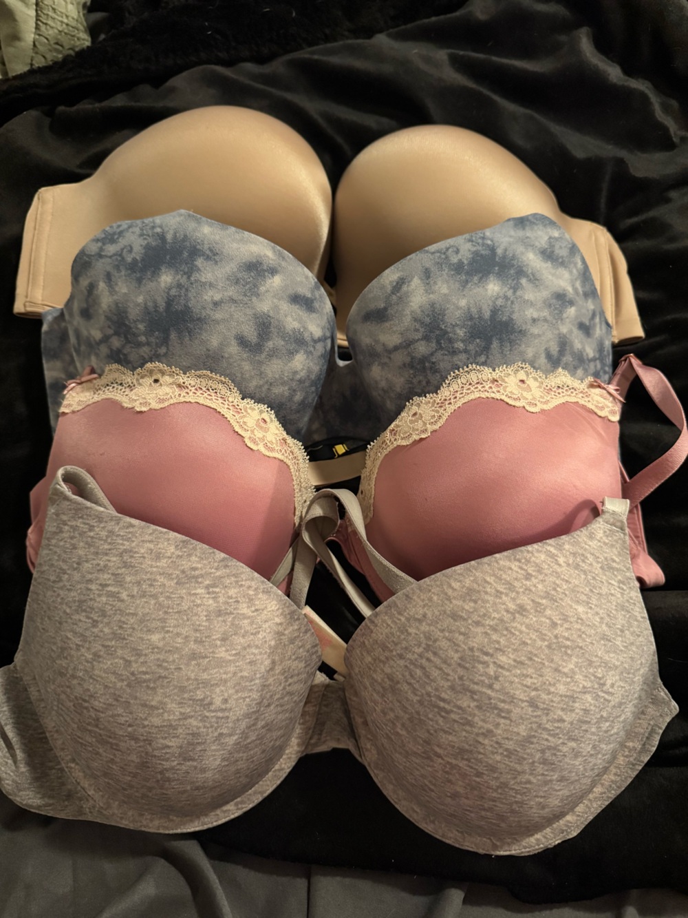 PINK Victoria's Secret Mixed Set - Pink, Blue, Gray & Cream Accents